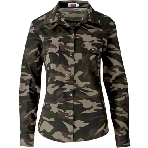 Ladies Long Sleeve Wildstone Shirt Camouflage